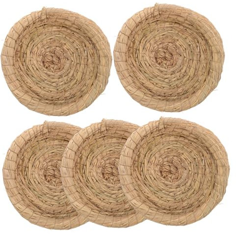 BESPORTBLE 5pièces Tissée pour Oiseaux Confortables Naturelle pour Poules Et Pigeons Accessoires De Volière pour Petits Animaux