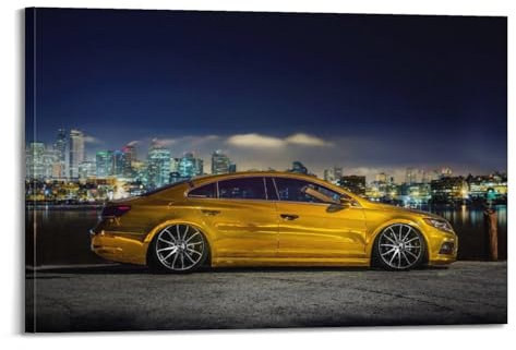 Sportwagen-Poster, CC, Luxusauto, dekoratives Gemälde, Leinwand-Kunstbild, 60 x 90 cm