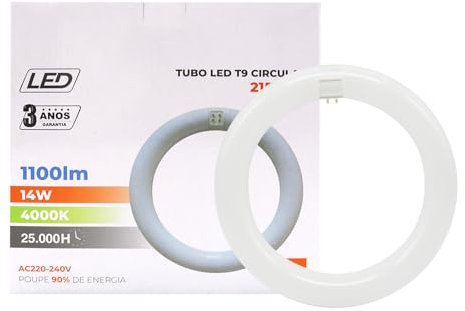 Maxled, Light is Led! LED TUBE T9 Ø21.5CM, Ringförmige LED Röhre 14W Warmweiß 4000K 1100LM G10Q Sockel Fassung Hell Leuchtröhre PC Deckenleucht Alternative für Klassische T9-Leuchtstofflampen