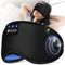 Schlafmaske, Seitenschläfer, Schlafmaske mit Kopfhörer Bluetooth Waschbar Lichtblockierende Schlafbrille für Reisen, Nickerchen, Yoga, Meditation, Schlafen