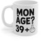 Tasse Humour 39 Ans – Mug Mon Âge 39 + Doigt d’Honneur – Cadeau Anniversaire Drôle & Insolent 325ml