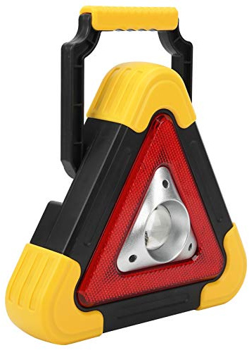 ERYUE Lampada a Triangolo di Avvertimento per Auto, Luce LED a Treppiede Multifunzionale con 5 Livelli di Attenuazione, Telaio ABS, Batteria Ricaricabile, Applicazioni Ampie, Lunga