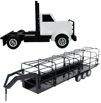 Little Buster Rancher’s Trucking Set - Metal Semi Truck & Gooseneck Trailer