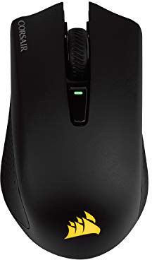 Corsair Harpoon Souris de jeu sans fil RGB légère FPS/MOBA PC - Noir | 10 000 ppp, 6 boutons programmables, Plug and Play, sans fil Sub 1-ms, Bluetooth, USB, compatible iCUE, PC, PS5, PS4, Xbox