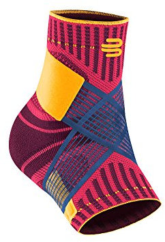 BAUERFEIND Sprunggelenkbandage „Ankle Support“ Unisex, 1 Sprunggelenk Bandage für Sport wie Fußball, Fitness und Joggen, Kein Umknicken durch Knöchelbandage, Pink, XXL