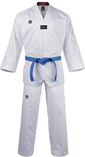 Mooto Corée Taekwondo BS4.5 Uniforme De Base Dobok Cou Blanc WT Logo Arts Martiaux MMA Gym School Academy