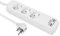 MC Power - Mehrfachsteckdose | 3-Fach Steckdosenleiste mit 2X USB, Einsteckschutz, 1,5m Zuleitung