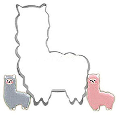 SAGIUSDM 3 Pezzi Natale Alpaca Tagliabiscotti Tagliato in Acciaio Inox Biscottiera Stampo per Biscotti Utensili da Cucina Forma di Cavallo Stamp Stamp Cookie Biscotto Tondo