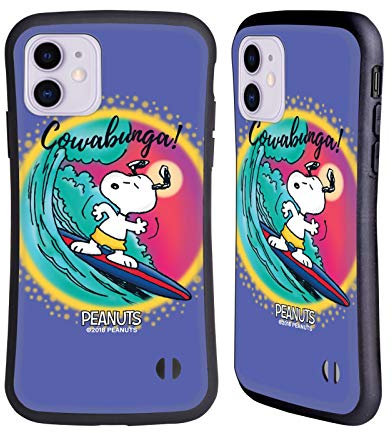 Head Case Designs Offiziell Offizielle Peanuts Cowabunga Surf Snoopy Plankenweg-Spritzpistole Hybride Handyhülle Hülle Huelle kompatibel mit Apple iPhone 11