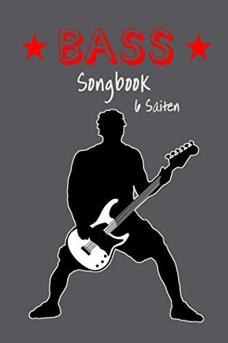 Praktisches TAB Notizbuch, Heft, Block für Bassisten/Bass Gitarre 6 Saiten - Lernen und Songwriting: Mein Songbook: 120 Seiten TAB Linien mit Platz ... und komponieren – für Schüler und Songwriter
