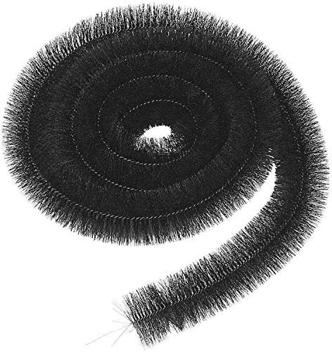 Parkland® 4m x 100mm Gutter Brush Leaf Guard Protection Lead Leaf Filter Guttering Drain Black