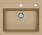 Alveus 1131994 ATROX 30 Fregadero de cocina empotrado o bajo encimera de granito, Beige