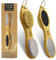 ICANdOIT Natural Bamboo Foot File Callus Remover-Multi Purpose 4 in 1 Feet Pedicure kit with foot care bristle brush,pumice stone,SPA quality foot rasp,sand paper,foot scrubber,home dry wet feet care