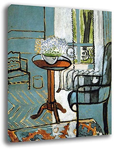 printerland.it Quadro moderno MATISSE Finestra Riproduzione stampa su tela canvas Quadri Moderni Arredo Arredamento Arte Cucina Soggiorno Camera da letto (50x70)