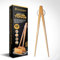 Rexzono® Pinze lunghe per toast, 25 cm, in legno, per tostapane, piccole pinze per servire cibo, buffet, insalata, casa e ristoranti