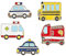 PH PandaHall Emaille-Anstecknadeln, 5 Stile, Mehrfarbig, Cartoon, 5 Stück
