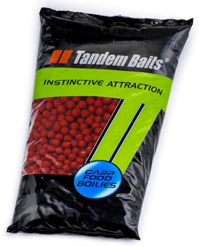 Tandem Baits Carp Food Boilies Reife Maulbeere, Leckere Boilies für Karpfen Angeln ohne Mühe, Köder zum Große-Fische-Angeln, Karpfenzubehör für Profis & Hobby-Angler, Angelfutter 18 mm 10 kg