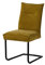 MASSIVMOEBEL24.DE Seattle Freischwinger Polyester, Farbe:gelb, Anzahl:1 Stück, Material:100% Polyester
