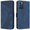 YIRRANZD Custodia per Oppo Reno 6 5G, Cover a Libro in Pelle PU con Slot Cart e Silicone TPU Bumper, Flip Caso Portafoglio Cover per Oppo Reno 6 5G (Blu)