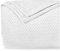 Dreamzie - Kuscheldecke 220x240 cm - Flauschig Fleecedecke Mikrofaser 100% Polyester 260gsm - Decke Sofa mit Fischgrätmuster und weicher Haptik - Weiß