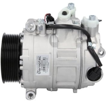 THERMOTEC KTT090346 A/C Kompressor für Klimaanlage Klimakompressor mit ID: 7SEU17C Kältemittel: R134a PAG 46 mit 100mm Riemenscheibe Rillen: 8