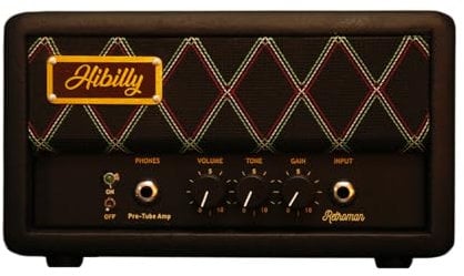 Hibilly 2024 Retroman Pre-Tube Guitar Amplifier Head -Compact and Powerful Amp for Professional Performances and Practice Sessions Black Color