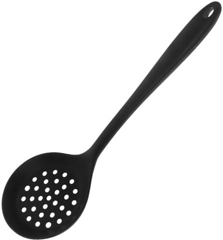 Zerodeko Utensilien Schaumlöffel Aus Silikon Kochgeschirr Frittierschaum Kochsieb Mit Schlitzen Siebkelle Küchensieb Nudelsieb Sieb Löffel Schaumlöffel Zum Kochen Antihaft Pasta