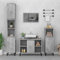 BaraSh 3-TLG. Badmöbel-Set Betongrau Holzwerkstoff Seitenschrank Badmöbel Für Kleine Bäder
