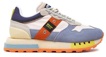 Blauer S4HOUMA02/RIS Sneakers Donna in Pelle e camoscio Colore Lilla Rosa (Custom, Sistema Taglie Calzature EU, Adulto, Numero, Media, 37)