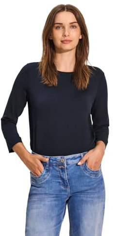CECIL Damen B321963 Jersey-Shirt, universal Blue, 38