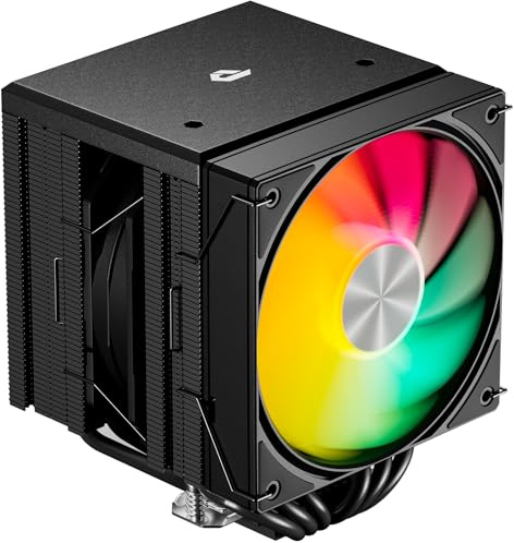 CPU Cooler Air, Dual Tower ARGB CPU Cooler con ventola PWM da 120 mm, 6 tubi di calore CPU Air Cooler ARGB per AM5/AM4/AM3, raffreddamento per PC compatibile con Intel LGA