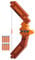 Nerf Minecraft Bogen Dart-Blaster, 8 Nerf N1 Darts,
