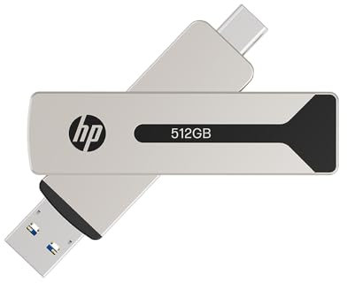 HP 911 Pro 256GB USB 3.2 OTG Type-C/Type-A Flash Drive, up to 1000MB/s