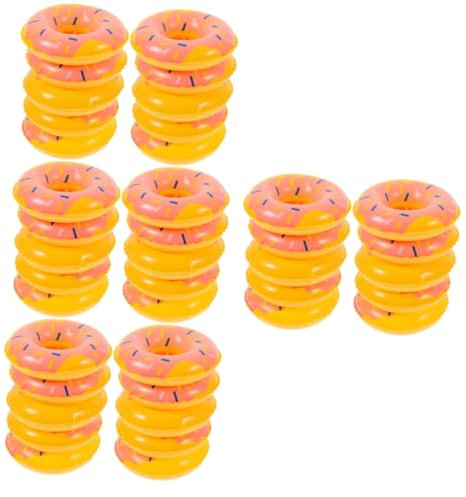 GETAJGHSD 4sets Miniatur Schwimmen Realistische Schwimmen Donut Form Dekorationen Für 10 Stücke * 4
