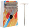 TOGEVAL 1satz Kalimba Daumenklavier Töne Tragbares Mit Buntem Design Für Anfänger Und Musikliebhaber Aufbewahrungstasche Für Unterwegs