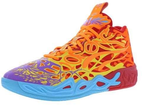 PUMA Mens Mb.04 Phoenix Pallacanestro Scarpe Da Ginnastica - Rosso, Puma Rosso-arancio Glow, 48.5 EU
