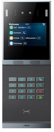 Fanvil i66 Videocitofono IP, Display LCD, Tastiera Numerica, 2 Relè, Telecamera 2 MP, RFID, IP66 IK07