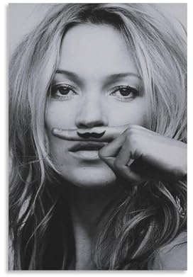 GQVCJSW Kate Moss Das Leben ist ein Witz Kunstposter Leinwand-Poster Schlafzimmerdekor Landschaft Büro Raumdekor Geschenk 60 x 90 cm