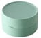 Boîte à savon de voyage, porte-savon, porte-savon portable, porte-savon multifonctionnel, boîte à savon scellée, boîte à savon ronde (8 x 8 x 4,5 cm, vert)