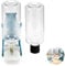 Rynvarl Distributeur d'eau et Nourriture Automatique pour Oiseaux, Abreuvoir 500ml,pour Perruches, Perroquets, Canaris, Rongeurs - Facile à Installer et Nettoyer, Anti-Fuite, Double Réservoir, Bleu