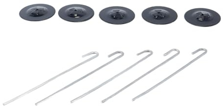 Orivin 50 pezzi di clip di protezione per pannelli solari, kit di fissaggio per recinzioni in filo di acciaio inossidabile, rotolo di protezione per animali per pannelli solari