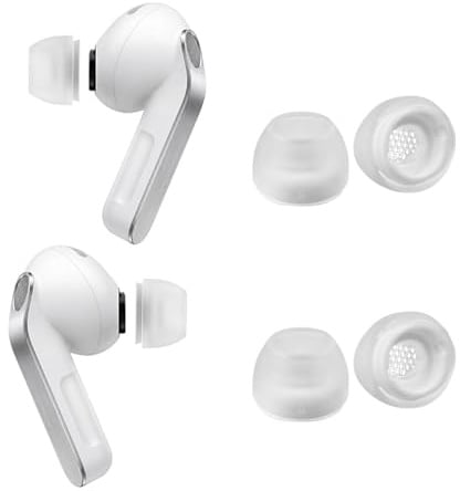 AZLA Max for Galaxy Buds 4 Pro & Galaxy Buds 3 Pro – Cuscinetti auricolari di ricambio certificati Samsung, in silicone medico, per sollievo dalla pressione, comfort e filtro audio chiaro (2 paia
