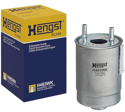 HENGST - Kraftstofffilter H483WK - Hochwertiger Kraftstoff-Leitungsfilter für KFZ - Entfernt Staub und Schmutz aus Otto- oder Dieselmotoren - Schützt das Einspritzsystem | Kompatibel mit: RENAULT FLUENCE, GRAND SCÉNIC III, MEGANE CC, MEGANE III Coupe, MEGANE III Grandtour, MEGANE III Schrägheck