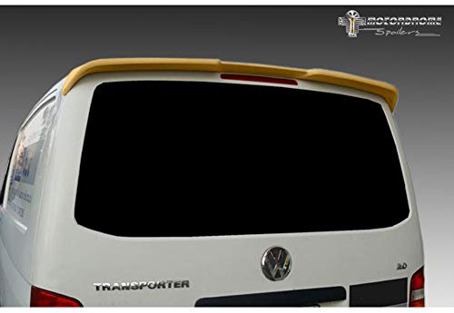 Motordrome Dachspoiler kompatibel mit Volkswagen Transporter T5 2003-2015 (Modelle mit Heckklappe) (PU)