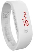 Armbanduhr Unisex Erwachsene Too 2 Late Digital – Analog-Anzeige – weißes Silikonarmband und LCD-Zifferblatt WTC LED Weiß