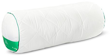 Weiche Nackenrolle Nackenkissen mit Reißverschluss Reisekissen Microfaser 15x45cm oder 20x60 cm Supersoft Relaxkissen Kuschelkissen weiß rosa Ecru waschbar bei 60 Grad (weiß, 15 x 45 cm)