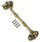 sourcing map 4.1 Cabin Hooks Eye Latch Door Gate Swivel Window Brass Hook with Mounting Screws Antique Bronze 1pcs
