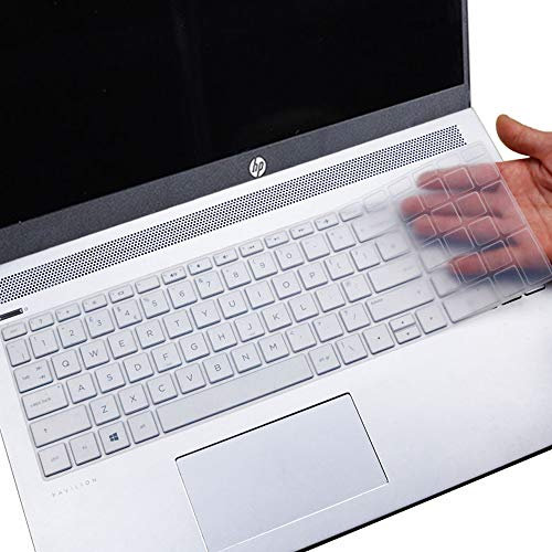 Tastaturabdeckung für HP Envy X360 15,6 Zoll 17 Series/HP x360 Series/2020 2019 Pavilion 15 Laptop 17t 17-BS 17-BW 17-CA 17-by Tastaturschutz, transparent