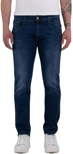 Replay Herren Jeans Anbass Slim-Fit mit Power Stretch