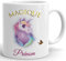 Tasse-Mug Licorne Personnalisable avec Prénom- Idée Cadeau Personnalisé Original Anniversaire Fête Ami et Famille